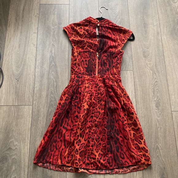 COPY - Red leopard print Ted Baker Dress - Picture 4 of 8
